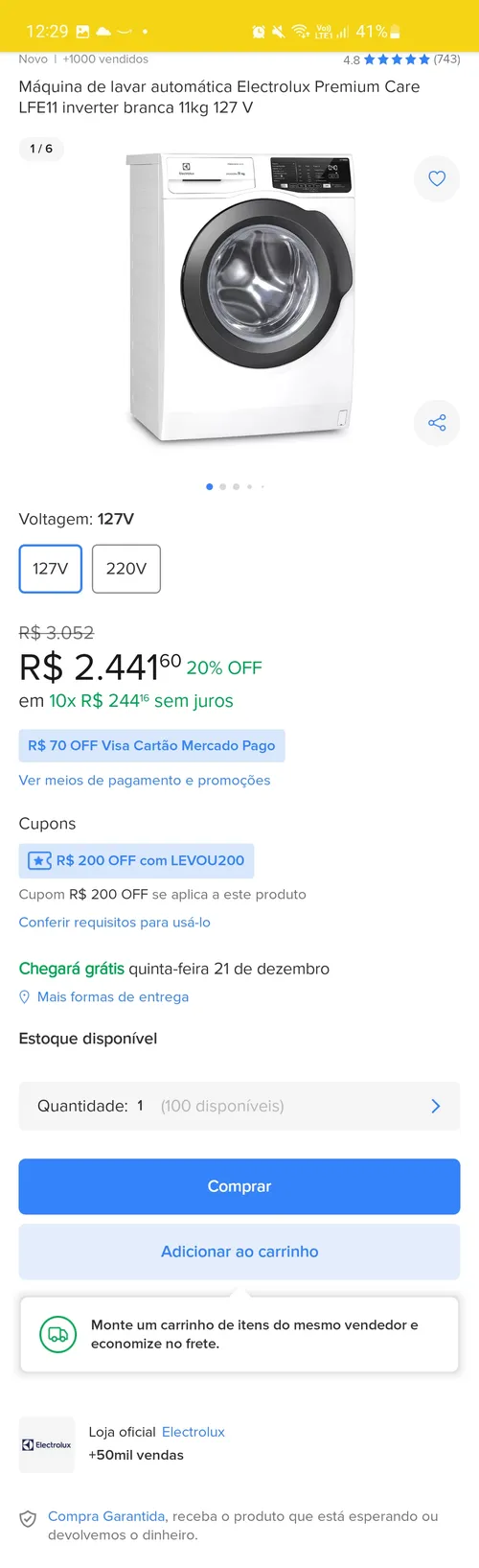 Imagen na descrição da promoção