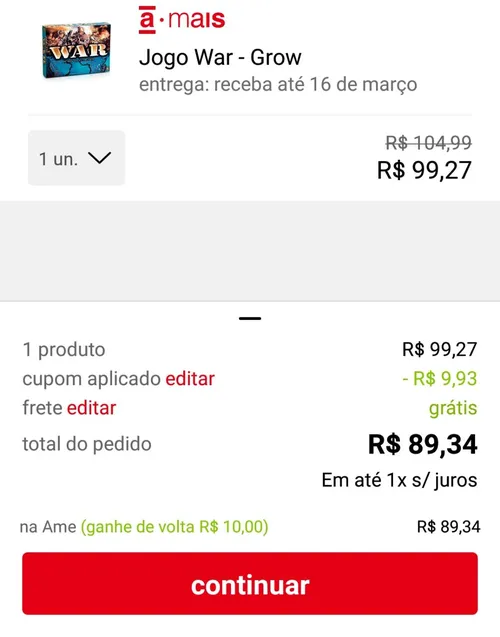 Imagem na descrição da promoção