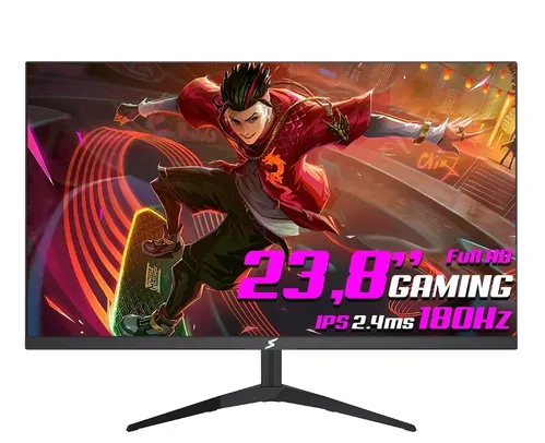 Monitor Gamer SuperFrame Precision, 23.8 Pol, Full HD, 180Hz, IPS, FreeSync, HDMI/DP, SFPFB-24180-FH