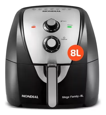 Fritadeira Air Fryer Afn-80-bi 8 Litros 1900w Mondial Cor Preto/Inox 220V