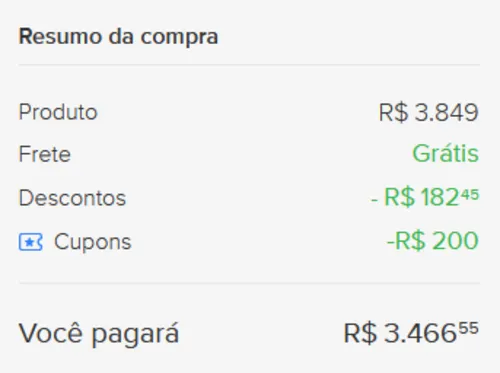 Imagem na descrição da promoção