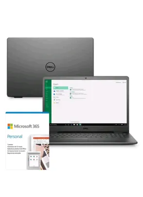 [Magalupay] Kit Notebook Dell Inspiron i3501-M10PF 15.6” HD 11ª Geração Intel Pentium Gold 4GB 128GB SSD Windows 10 Microsoft 365