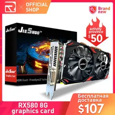 Placa de vídeo AMD Radeon RX580 8Gb 256Bit 2048SP GDDR5 JieShuo