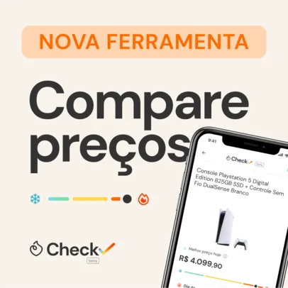 Conheça o Pelando Check e compare preços de milhares de produtos sem sair do Pelando! ✔️