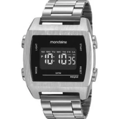 Relógio Mondaine Masculino Digital Lcd 99395G0MVNE3 Prata | R$164