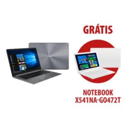 Notebook X510UR-BQ166T Cinza + Notebook X541NA-GO472T Branco