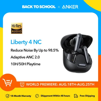 Fone de Ouvido Soundcore by Anker Liberty 4 NC 