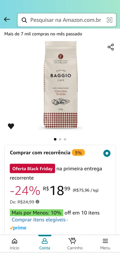 Imagem na descrição da promoção