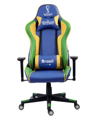 Cadeira Gamer FIFA QATAR 2022 Checkpoint Brasil Azul - MT - 2000