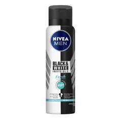 [5un - R$ 3,77 cada] Desodorante Antitranspirante Aerosol Nivea Invisible For Black & White Fresh 150ml | R$21