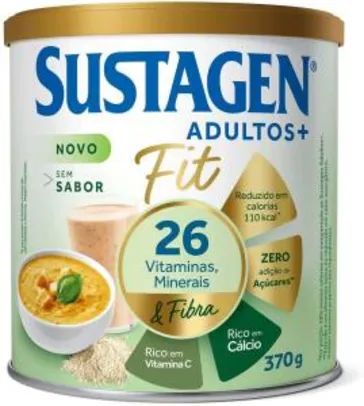 Complemento Alimentar Sustagen Adultos+ Fit Sem sabor - Lata 370g, Sustagen N&E - R$49