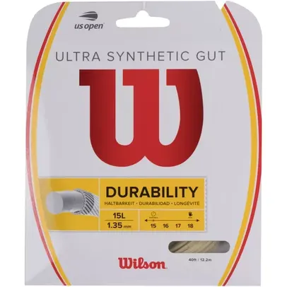 Corda para Raquete de Tênis Wilson Ultra Syn Gut 15L Cartela NT - 12,2m