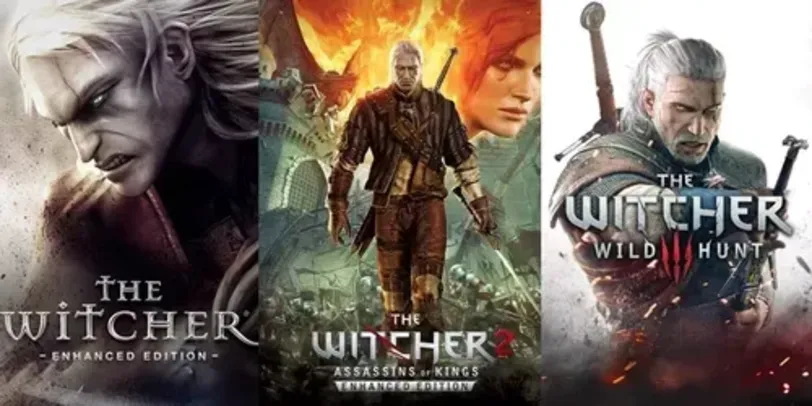 The Witcher Trilogy no Steam - Pacote com The Witcher + The Witcher 2 + The Witcher 3