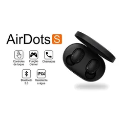 Fone de Ouvido Xiaomi Redmi Airdots S 2020 Bluetooth com Modo Gamer