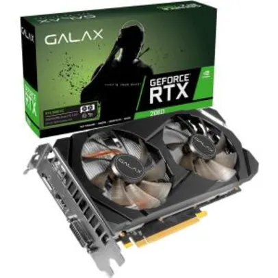 Placa de Vídeo Galax NVIDIA GeForce RTX 2060 6GB, GDDR6 | R$ 1.659