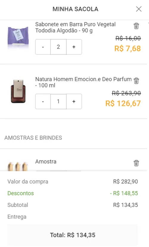 Imagem na descrição da promoção