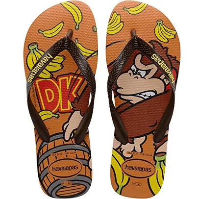 Chinelo Mario Bros, Havaianas, Adulto Unissex, Ferrugem, 37/38