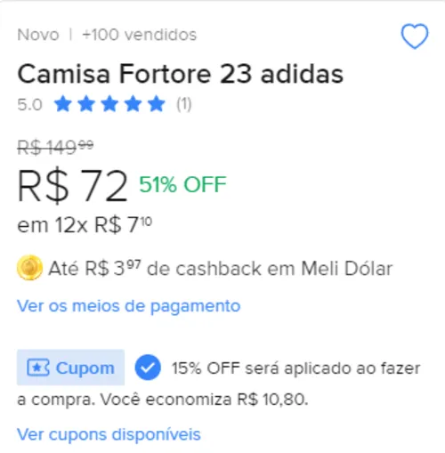 Imagem na descrição da promoção