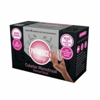 Coletor Menstrual Descartável Prudence Soft Cup - 4 unidades