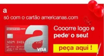 Cartão Americanas com ANUIDADE GRÁTIS para SEMPRE!