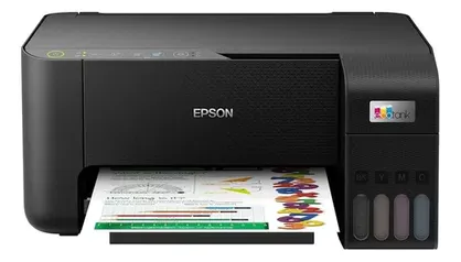 [Meli +] Impressora a cor multifuncional Epson EcoTank L3250 com wifi preta 220V