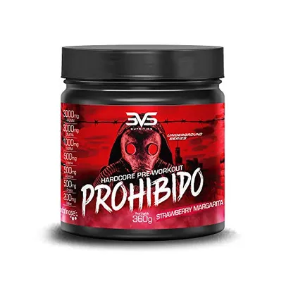 [REC] 3VS Nutrition Pré Treino Prohibido 360g Sabor Strawberry Margarita