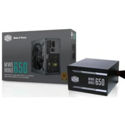 Fonte Cooler Master 650W - 80 Plus Bronze