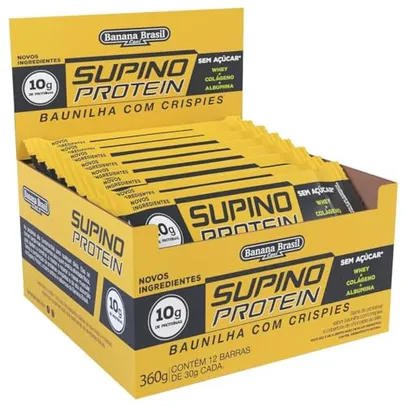 Barra de Proteína Supino Protein Baunilha com Crispies - 12 Unidades de 30G ( Compra recorrente )