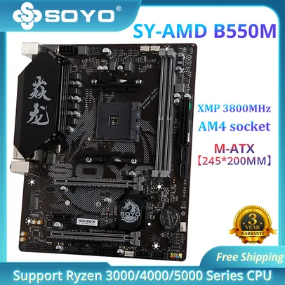 Placa mãe Soyo amd b550m 