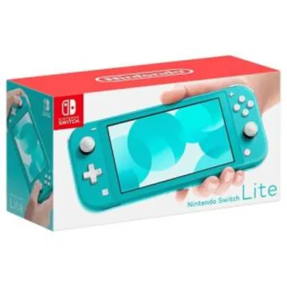 Saindo por R$ 1176: [CC Americanas] Console Nintendo Switch Lite - Turquesa | R$1.176 | Pelando