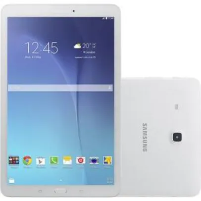 Tablet Samsung Galaxy Tab E T560N 8GB Wi-Fi Tela 9.6" Android 4.4 Quad-Core - Branco | R$550