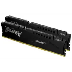 Memória DDR5 Kingston Fury Beast EXPO CL36, 16GB (2x8GB), 6000Mhz, Black, KF560C36BBEK2-16