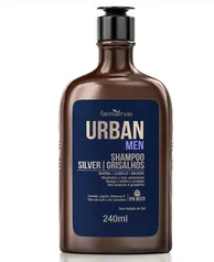 SHAMPOO TRACTA SILVER/GRISALHOS URBAN MEN - 240ML | R$10