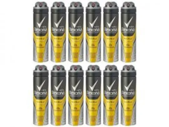 Desodorante Rexona Aerossol Antitranspirante - Masculino Men V8 12 Unidades