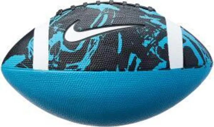 Bola de Futebol Americano Nike Spin 3.0 FB 9 Oficial - Azul com Preta | R$50