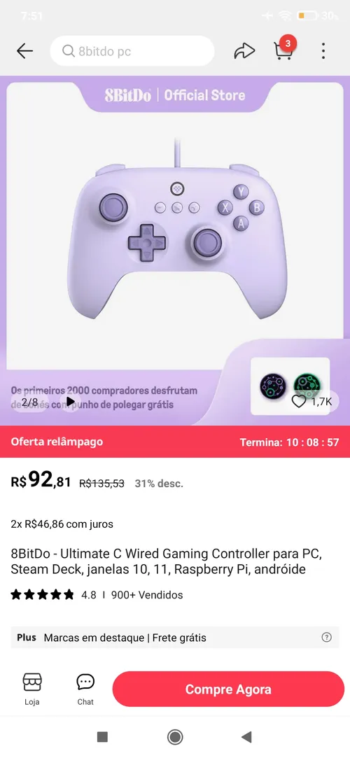 Imagem na descrição da promoção