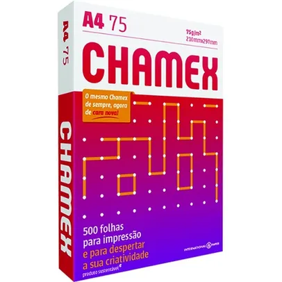 [Ame] Chamex Office A4 Pacote com 500 Folhas