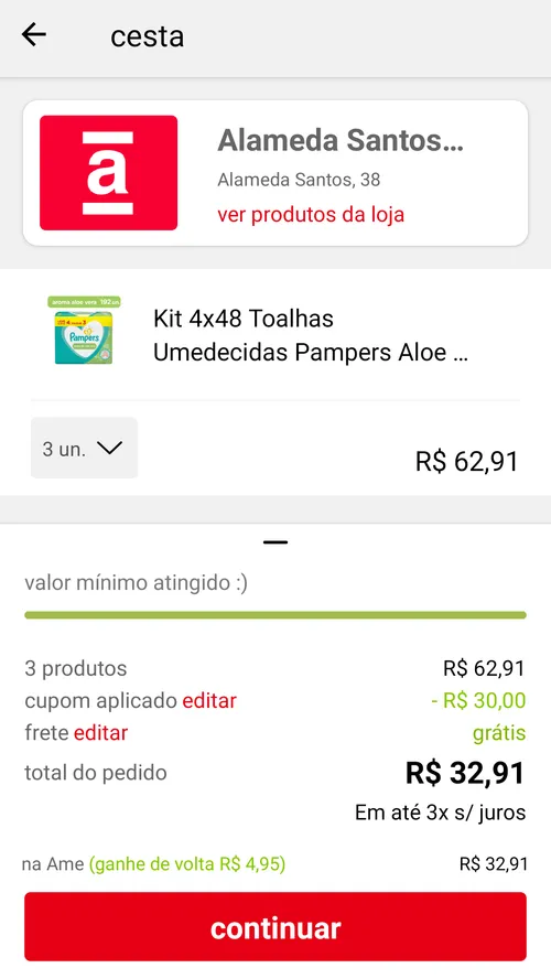 Imagem na descrição da promoção