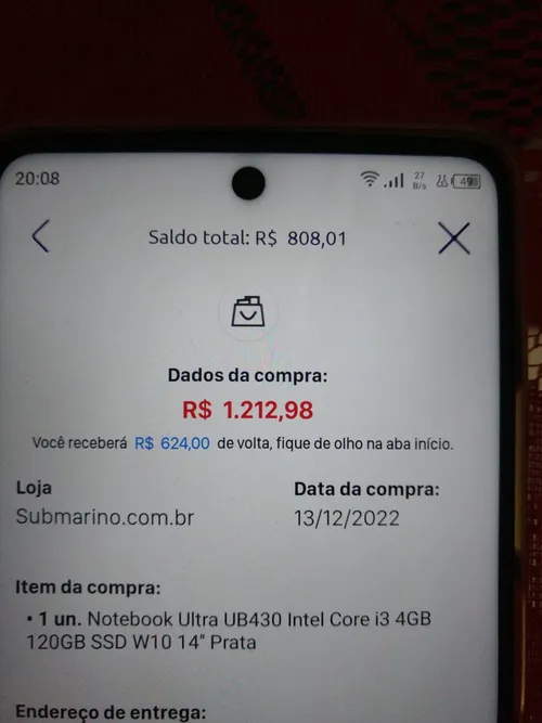 Imagem na descrição da promoção