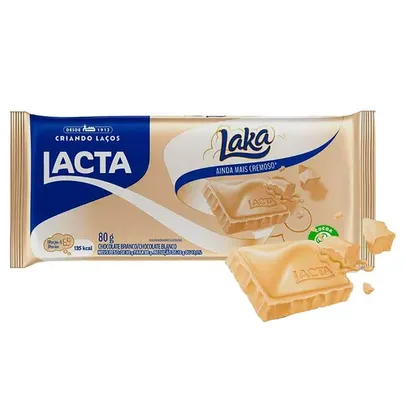 [leve4pague2/ Regional RS] Chocolate Branco Laka Lacta 80g