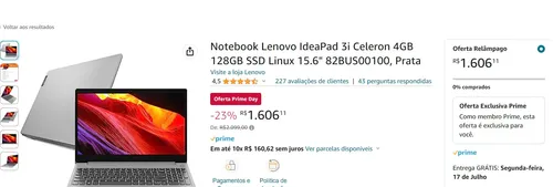 Imagem na descrição da promoção