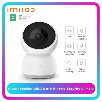 [AME R$ 191  ]Câmera de Segurança Xiaomi Imilab A1 1296P 3MP  Global
