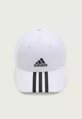 DAFITI - Boné Aberto Adidas Performance Aba Curva 3 Stripes Branco