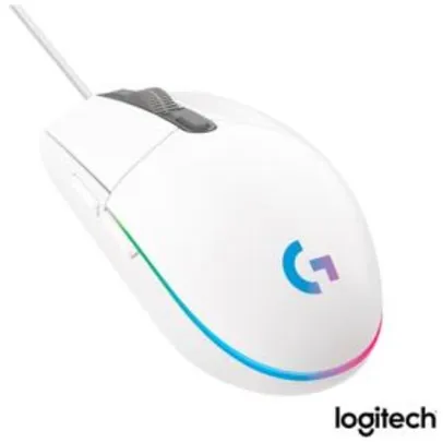 Mouse Óptico para Jogos LIGHTSYNC Branco - Logitech - G203