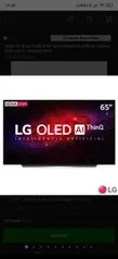 Smart TV 4K LG OLED AI 65” com Inteligência Artificial, Cinema HDR e Wi-Fi - R$9999