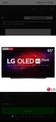 Smart TV 4K LG OLED AI 65” com Inteligência Artificial, Cinema HDR e Wi-Fi - R$9999