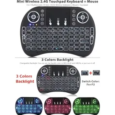 [BR | Moedas] Mini Teclado USB com Touchpad, Para Smart TV, TV Box, PC...