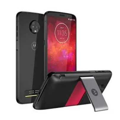 Smartphone Motorola Moto Z3 Play 128GB + Moto Snap Power Pack & TV Digital, Ônix | R$1699