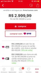 [R$2550 com Ame] Lava e Seca Samsung 11kg WD11J - R$2999