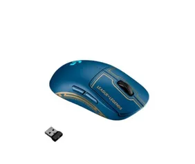 Mouse Gamer Sem Fio Logitech G PRO League Of Legends, RGB, 25.600 DPI, Wireless, Lightspeed, 8 Botões, Hero 25K, Azul - 910-006450